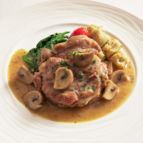 清燴小牛膝 南瓜麵疙瘩示意圖