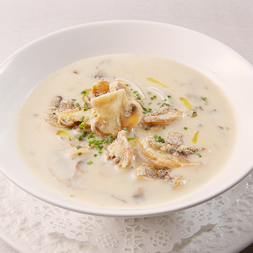 蛤蠣蘑菇奶油湯  |單點餐品|湯品<br><span>Soup</span>